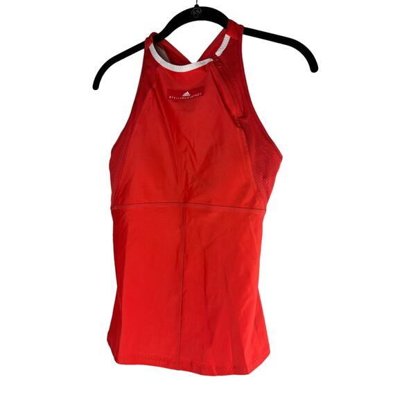 NWT Adidas x Stella McCartney Barricade Tennis Tank Dark Callistos Red Sz Medium - Picture 2 of 13